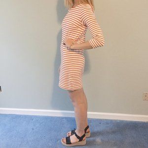 Red and White Striped Dress